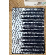 Grey Nuelo Wood Dijital Baskılı Dekoratif Halı, Kaymaz Taban, Yıkanabilir Bonvagon