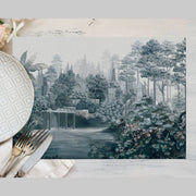 Grey View 4'lü İnce Keten Kumaş Amerikan Servisi 50x35cm Bonvagon