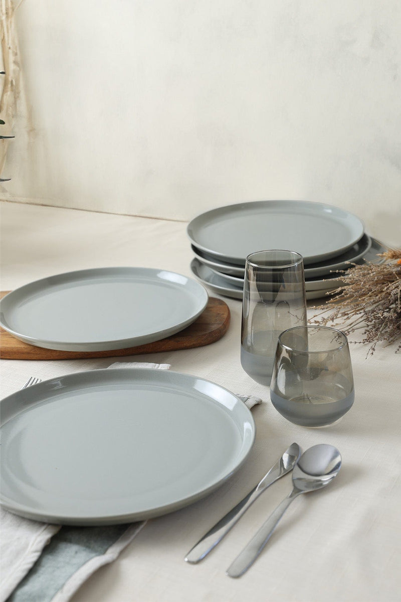 Gri Hitit Servis Tabağı 28 cm 6 Adet Bonvagon