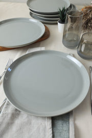 Gri Hitit Servis Tabağı 28 cm 6 Adet Bonvagon