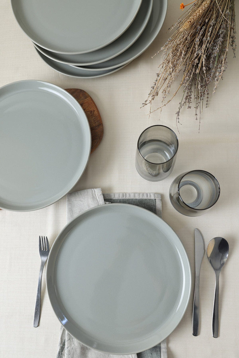 Gri Hitit Servis Tabağı 28 cm 6 Adet Bonvagon