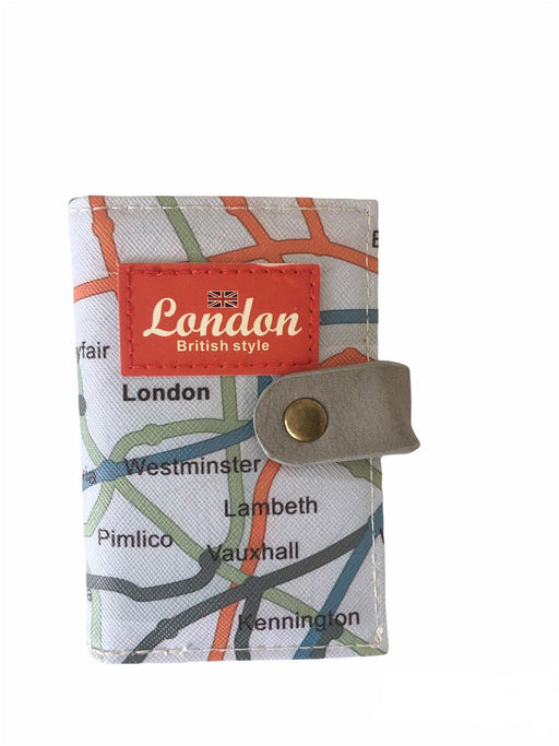 Gri Londra Haritası Kartvizitlik Bonvagon