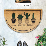 Grow Kaktüs 45x75cm Doğal Koko Hindistan Cevizi Kapı Önü Paspas Cual Bonvagon