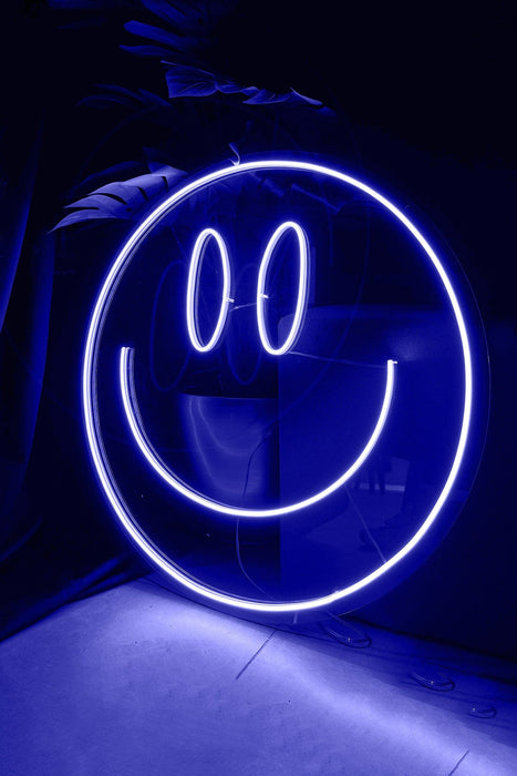 Gülen Yüz Şeklinde Neon Led Işıklı Tablo Duvar Dekorasyon Bonvagon