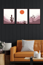 Günbatımı 3 Parça Tablo Seti Bonvagon