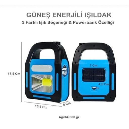 Güneş Enerjili Kamp Işıldak ve Powerbank Bonvagon