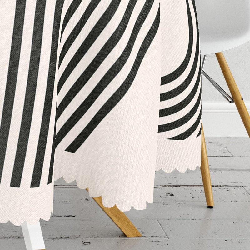 Güneşler Dijital Baskılı Yuvarlak Masa Örtüsü Bonvagon