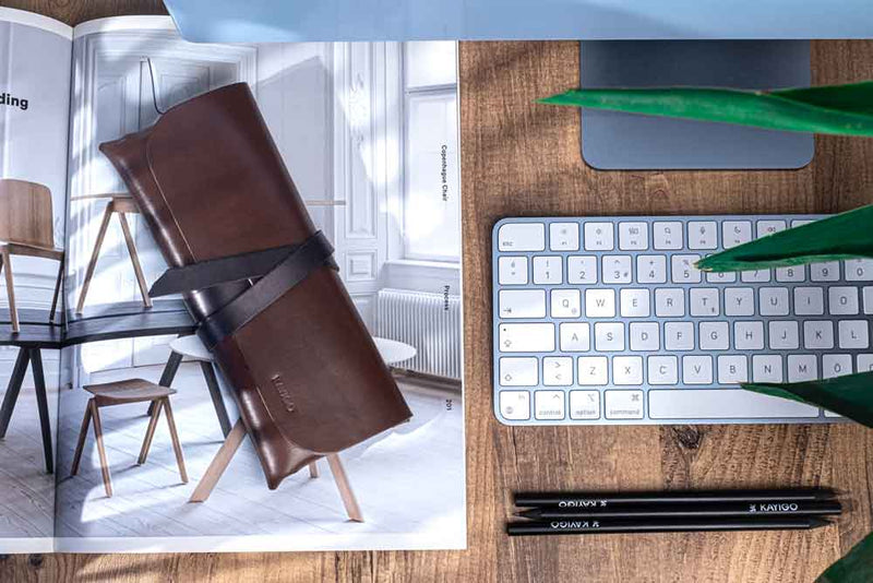 Hakiki Gerçek Deri Tasarım El Çantası Kahverengi Bonvagon