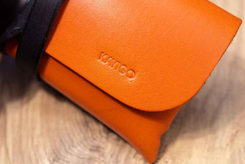 Hakiki Gerçek Deri Tasarım El Çantası Turuncu Bonvagon