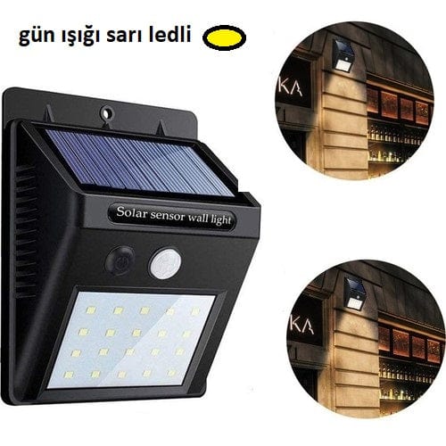 Hareket Sensörlü Solar (Güneş Enerjisi) Lamba Bonvagon