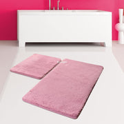 Hawai Lila 2li Set Banyo Halısı 50x80 40x50cm, Kaymaz Taban, Yıkanabilir Bonvagon