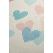 Hearts Yıkanabilir Antibakteriyel Çocuk Halısı, Kaymaz Taban, Yıkanabilir Bonvagon