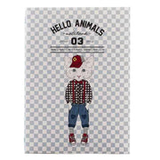 Hello Animals Bay Kedi B5 Çizgili Defter Bonvagon