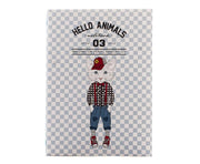 Hello Animals Bay Kedi B5 Çizgili Defter Bonvagon