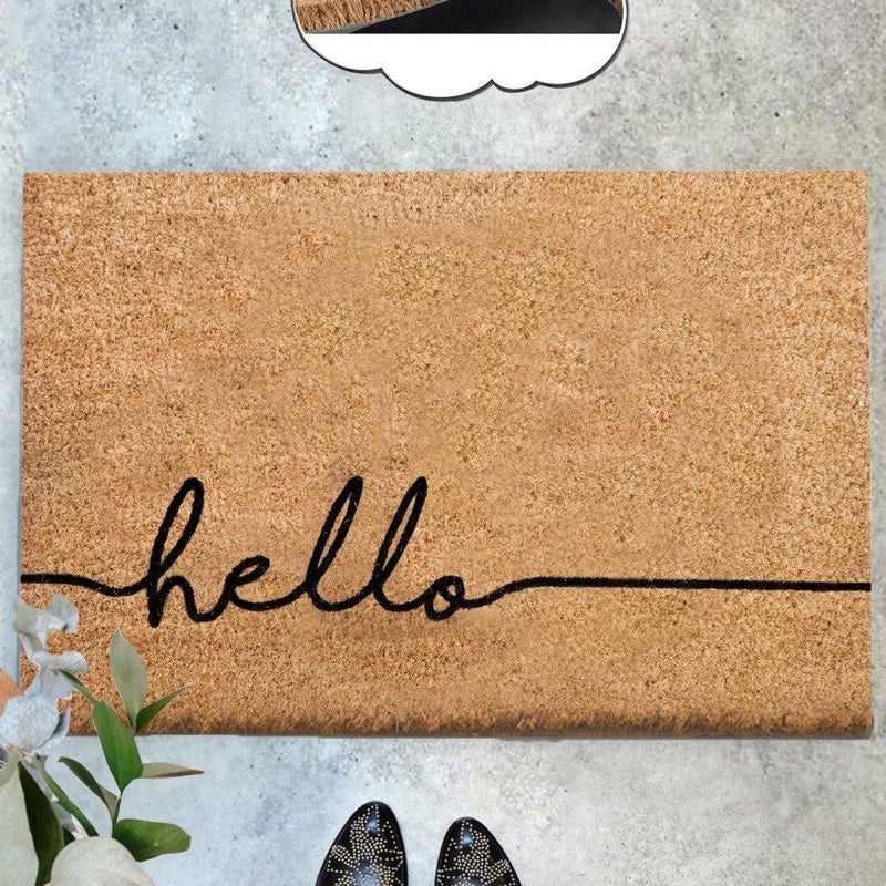 Hello Depin Doğal Koko Hindistan Cevizi Kapı Önü Paspas 60x40cm Bonvagon