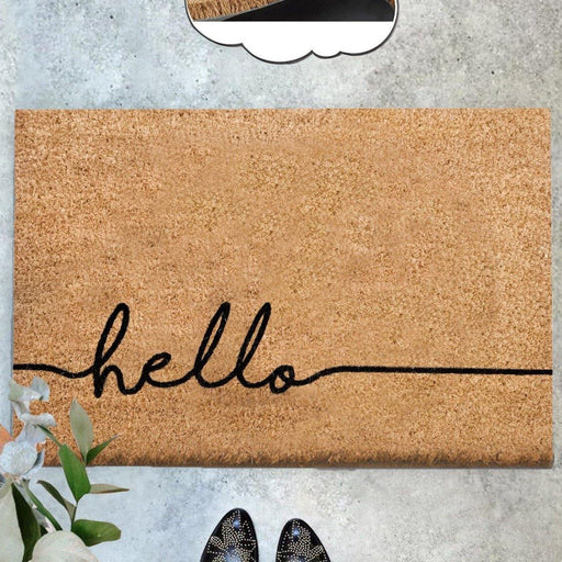 Hello Depin Doğal Koko Hindistan Cevizi Kapı Önü Paspas 60x40cm Bonvagon
