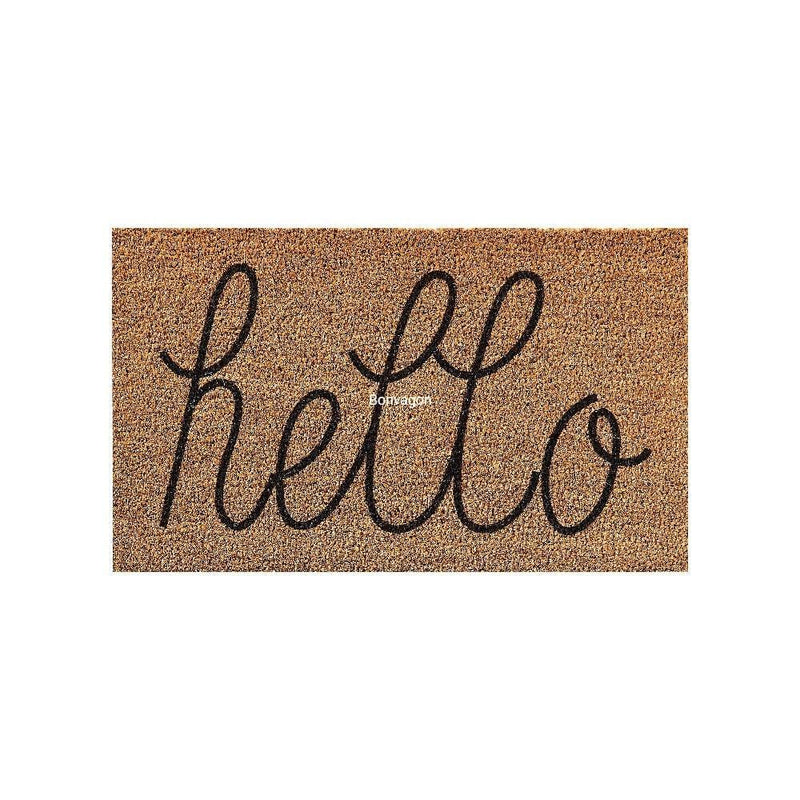 Hello Doğal Koko Hindistan Cevizi Kapı Önü Paspas 60x40cm Bonvagon