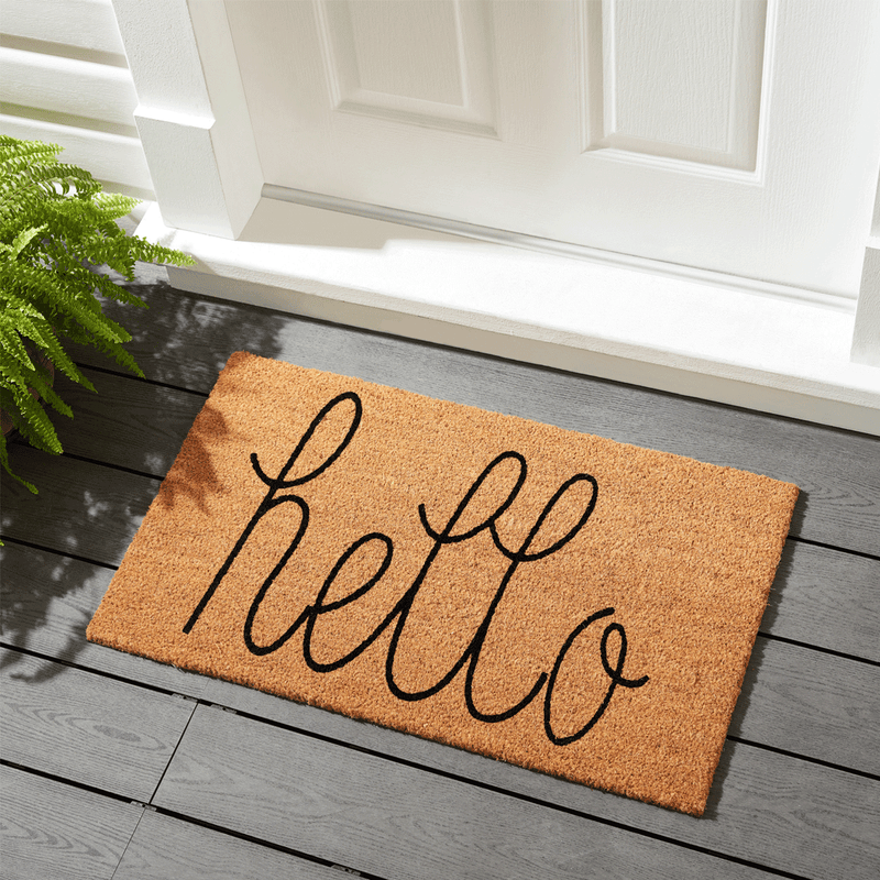 Hello Doğal Koko Hindistan Cevizi Kapı Önü Paspas 60x40cm Bonvagon