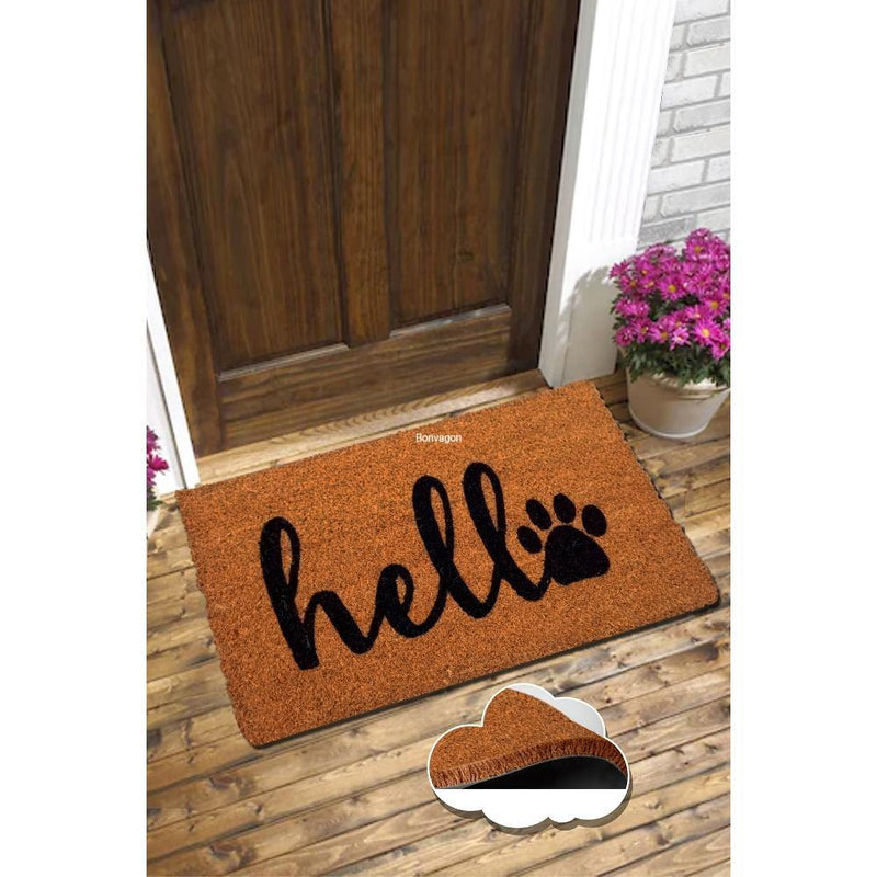 Hello Pati Doğal Koko Hindistan Cevizi Kapı Önü Paspas 60x40cm
