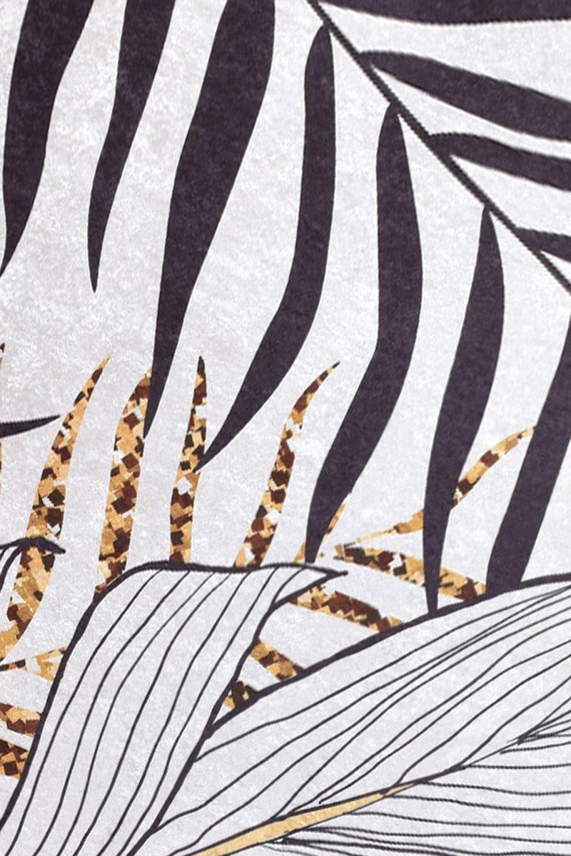 Herbal Dijital Baskılı Halı, Kaymaz Taban, Yıkanabilir Bonvagon