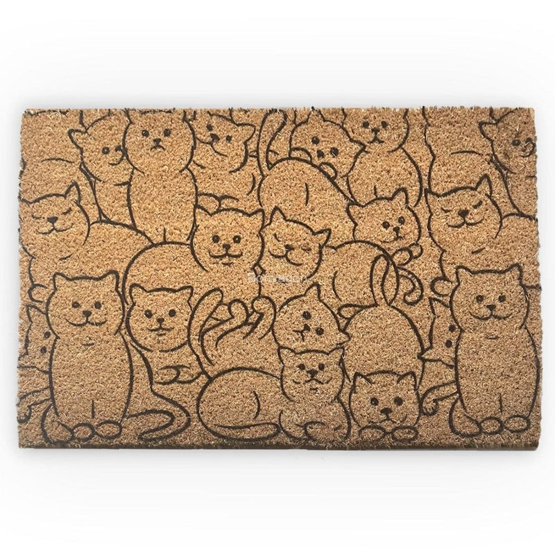 Hey Meow Doğal Koko Hindistan Cevizi Kapı Önü Paspas 60x40cm Bonvagon