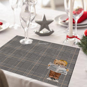 Hey Teddy 4'lü İnce Keten Kumaş Amerikan Servisi 50x35cm Bonvagon