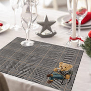 Hey Teddy 4lü İnce Keten Kumaş Amerikan Servisi 50x35cm
