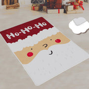 Ho Ho Ho Dijital Baskılı Halı, Kaymaz Taban, Yıkanabilir Bonvagon