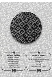 Hodja Feather Dijital Baskılı 2li Banyo Halısı Takımı Kaymaz Taban Yıkanabilir Bonvagon