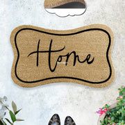 Home 45x75cm Doğal Koko Hindistan Cevizi Kapı Önü Paspas Trano