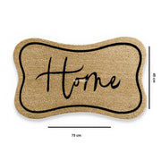 Home 45x75cm Doğal Koko Hindistan Cevizi Kapı Önü Paspas Trano Bonvagon