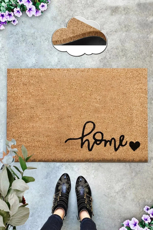 Home Icon Doğal Koko Hindistan Cevizi Kapı Önü Paspas 60x40cm Bonvagon