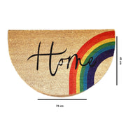 Home Rainbow Albergo 45x75cm Doğal Koko Hindistan Cevizi Kapı Önü Paspas Bonvagon