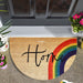Home Rainbow Albergo 45x75cm Doğal Koko Hindistan Cevizi Kapı Önü Paspas Bonvagon