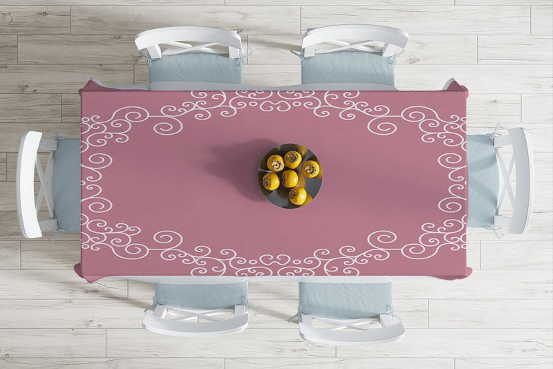 Home Sweet Home Dijital Baskılı Dekoratif Leke Tutmaz Masa Örtüsü