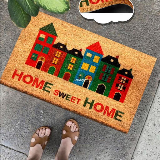 Home Sweet Home Tecta Doğal Koko Hindistan Cevizi Kapı Önü Paspas 60x40cm Bonvagon