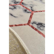 Honeycomb Dijital Baskılı 100cm Banyo Halısı, Kaymaz Taban, Yıkanabilir Bonvagon