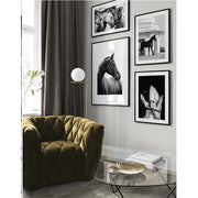 Horses 4 Parça Çerçeve Görünümlü Ahşap Tablo Seti Bonvagon