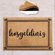 Hoşgeldiniz - Doğal Koko Hindistan Cevizi Kapı Önü Paspas 60x40cm