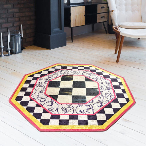 Hypnotic Çap Dijital Baskılı Halı, Kaymaz Taban, Yıkanabilir Bonvagon