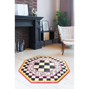 Hypnotic Çap Dijital Baskılı Halı, Kaymaz Taban, Yıkanabilir Bonvagon