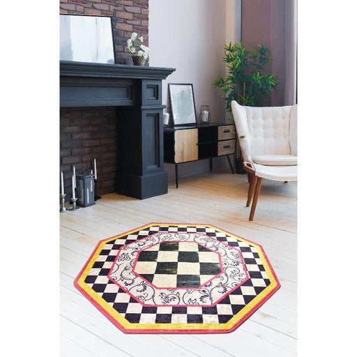 Hypnotic Çap Dijital Baskılı Halı, Kaymaz Taban, Yıkanabilir Bonvagon