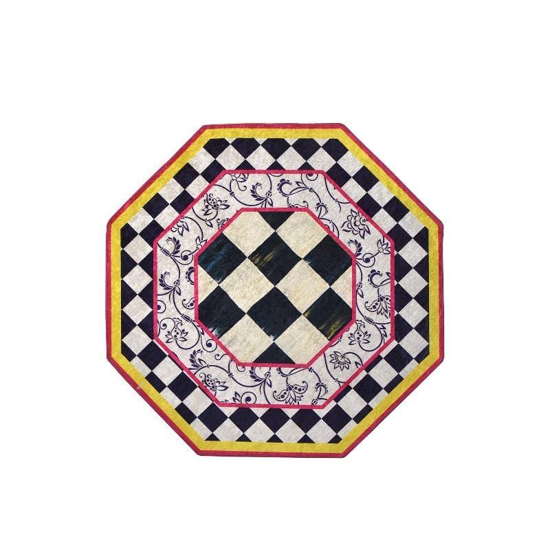 Hypnotic Çap Dijital Baskılı Halı, Kaymaz Taban, Yıkanabilir Bonvagon