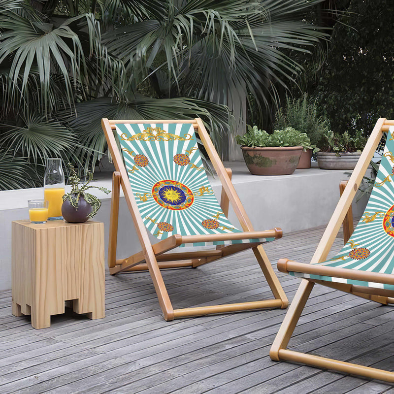 Indian Katlanabilir Şezlong Katlanır Ahşap Lounge Chair