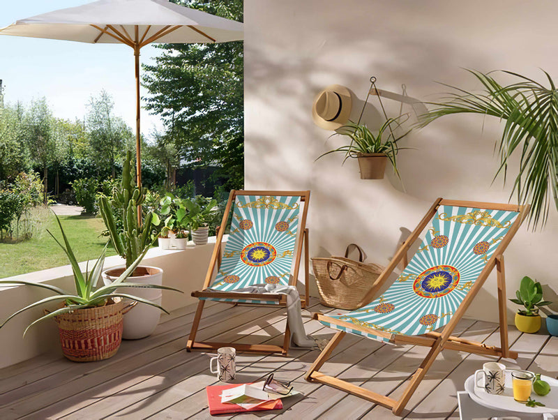 Indian Katlanabilir Şezlong Katlanır Ahşap Lounge Chair