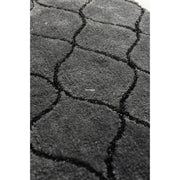 Infinity Antrasit Akrilik Banyo Paspas ve Halısı Çap 90, Kaymaz Taban, Yıkanabilir Bonvagon