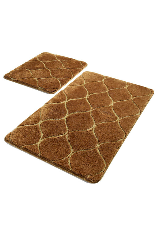 Infinity Caramel 2li Set Akrilik Banyo Paspas ve Halısı, Kaymaz Taban, Yıkanabilir Bonvagon