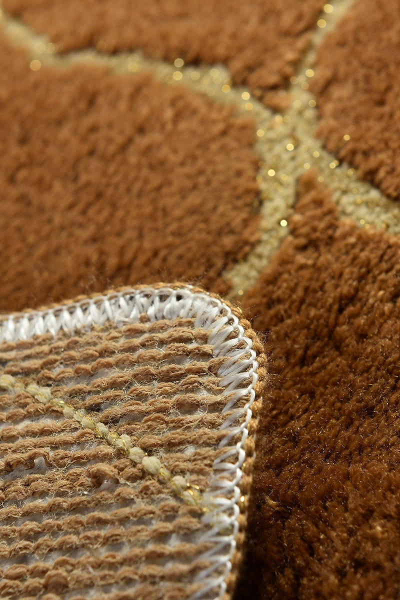 Infinity Caramel 2li Set Akrilik Banyo Paspas ve Halısı, Kaymaz Taban, Yıkanabilir Bonvagon