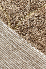 Infinity Karamel 3lü Set Akrilik Banyo Paspas ve Halısı, Kaymaz Taban, Yıkanabilir Bonvagon