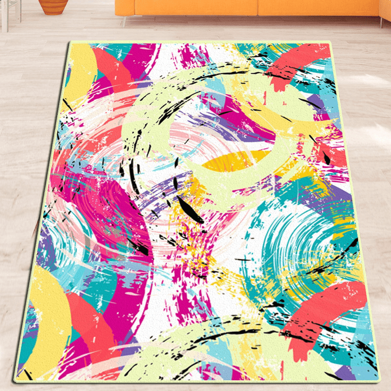 Insulto Dijital Baskılı Halı, Kaymaz Taban, Yıkanabilir Bonvagon